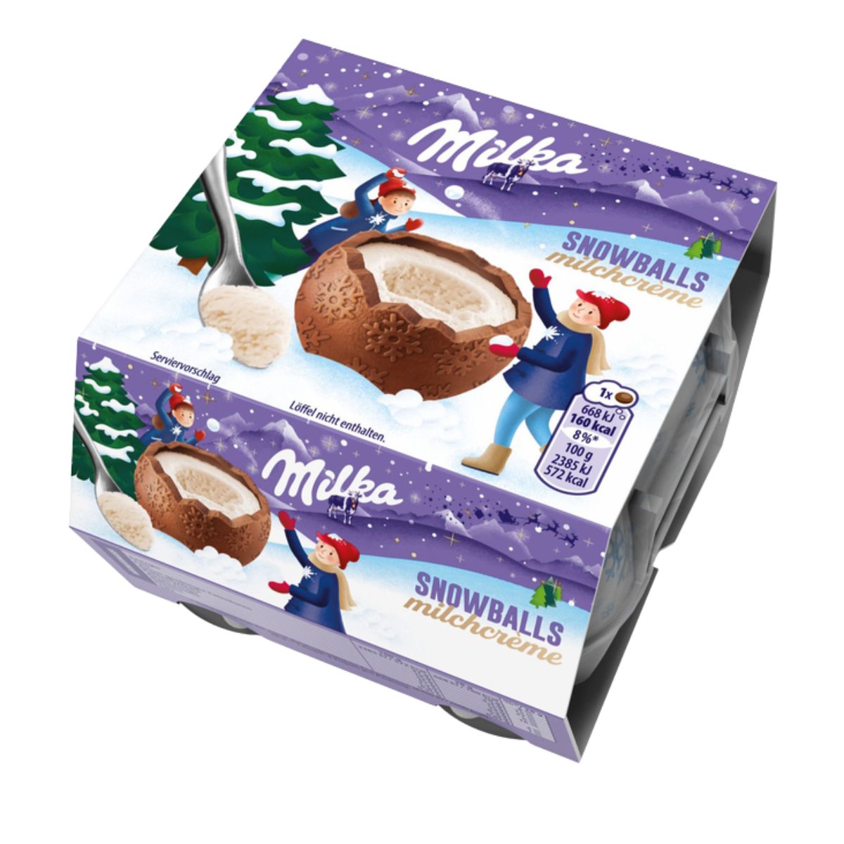 Χριστουγεννιάτικα Σοκολατάκια Milka Snowballs Milchcreme